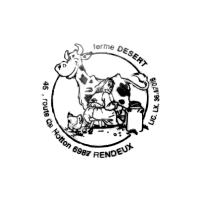 logo de la ferme de la vallee rendeux qui fournit le beurre fermier au lait cru pour els cookies coeur de beurre bruxelles
